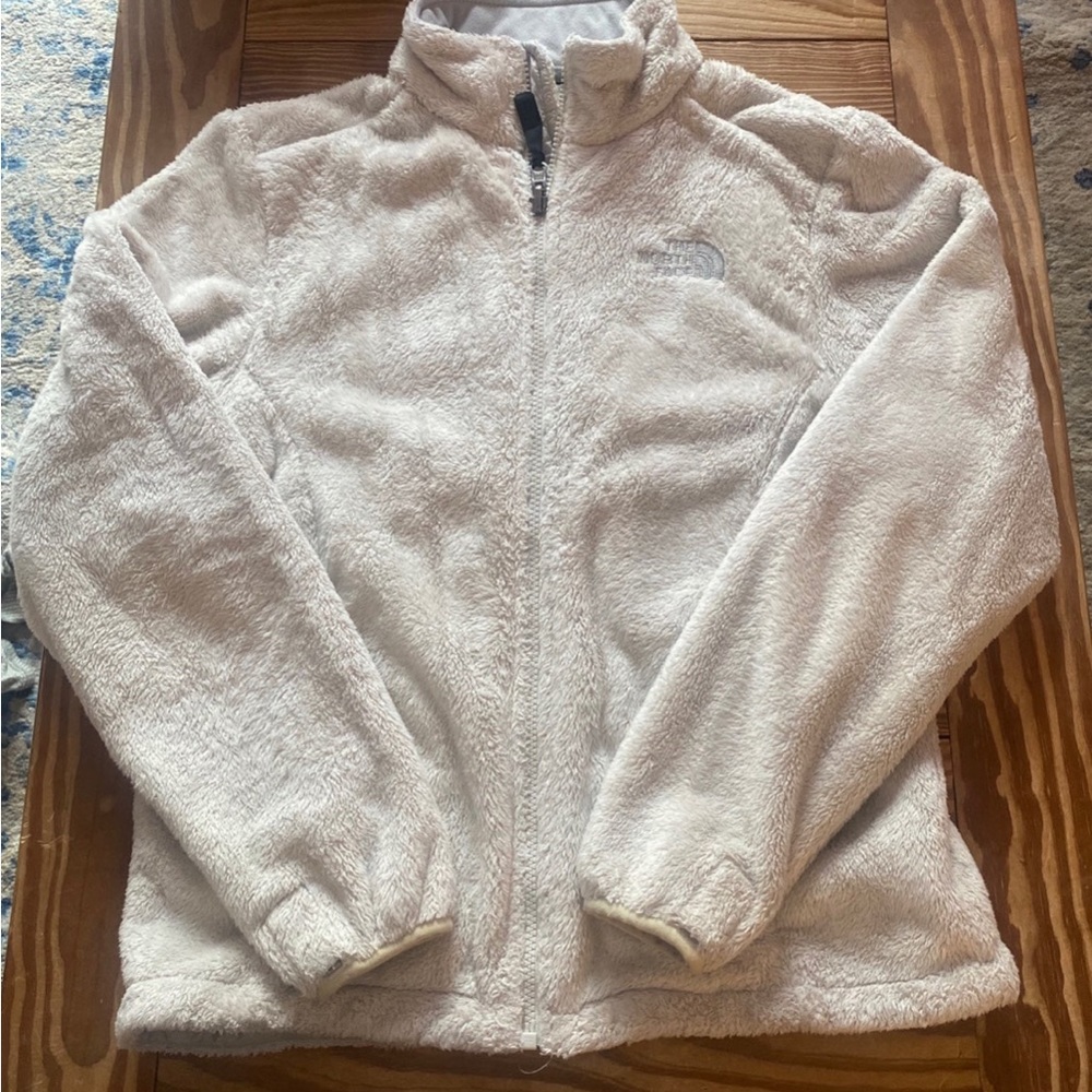 Fluffy north face jacket